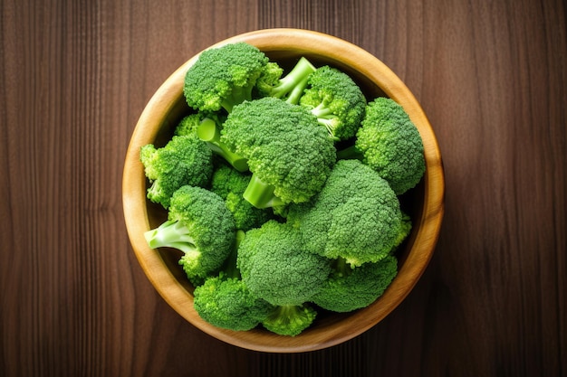 Broccoli nel tavolo della cucina Fotografia professionale di alimenti per la pubblicità
