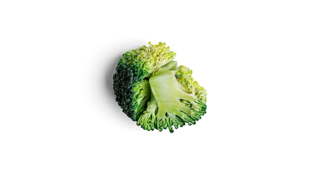 Broccoli su uno sfondo bianco