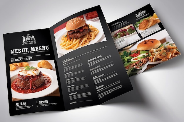 Brochure del menu del ristorante