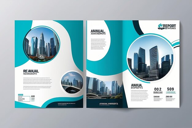 Brochure Layout modello di copertina design background relazioni annuali