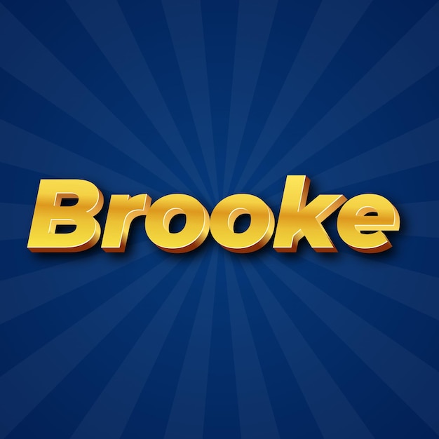 Brooke Effetto testo Oro JPG sfondo attraente coriandoli di foto di carte