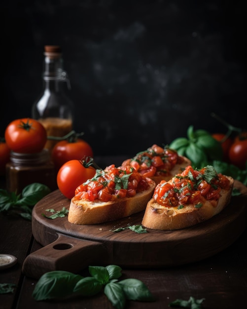 Bruschetta Cucina italiana Generative AI