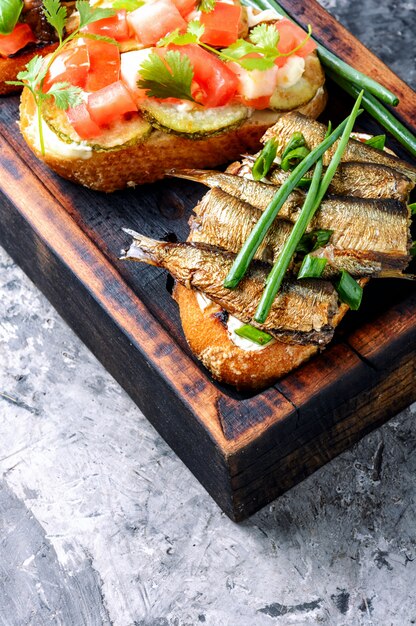 Bruschetta italiana tradizionale