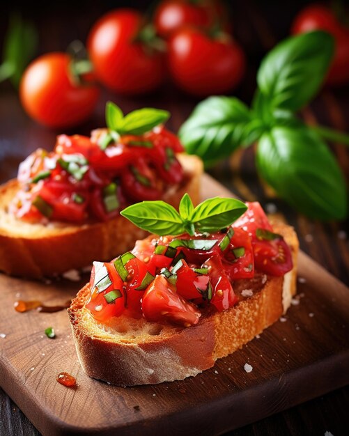 Bruschetta vegana gustosa