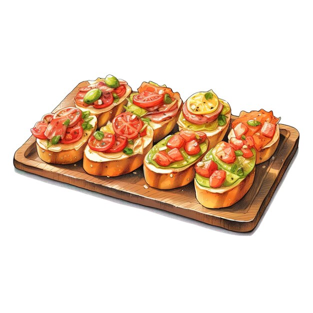 Bruschetta vegana gustosa