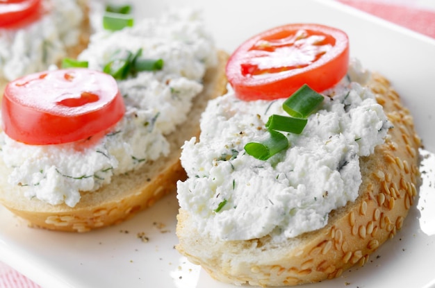 Bruschette di ricotta