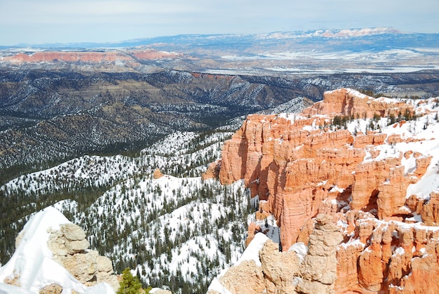 Bryce Canyon con neve in inverno