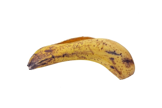 Buccia di banana isolata su sfondo bianco