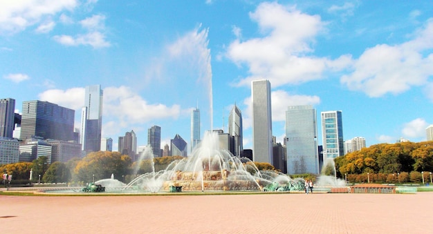 Buckingham Fountain al Grant Park di Chicago negli Stati Uniti