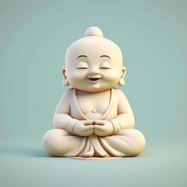 Budda del fumetto 3D