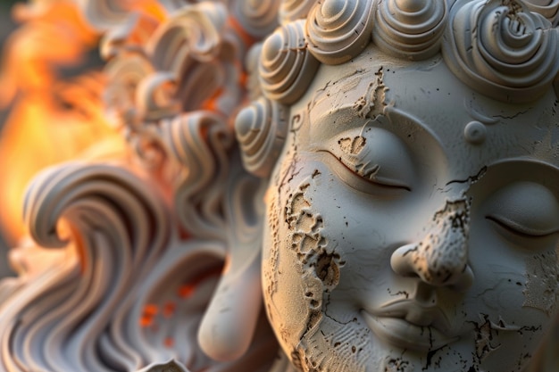 Buddha e il tramonto