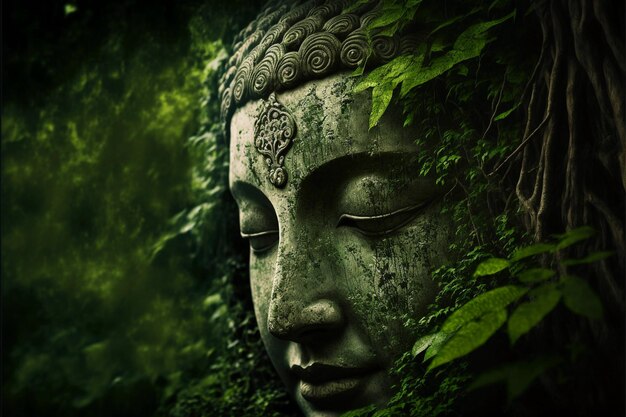 Buddha faccia generazione AI