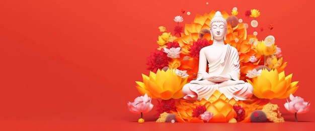 Buddha Purnima Festa religiosa buddista indiana generata dall'AI