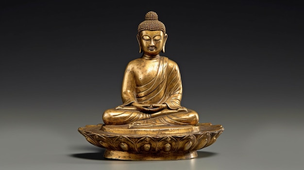 Buddha universale in meditazione e intelligenza artificiale generativa