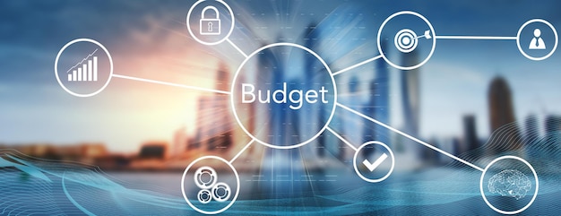 Budget e icone sullo schermo virtuale