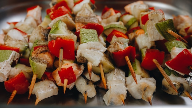 Buffet di cibo nel ristorante, spuntino alla conferenza, catering di concetto