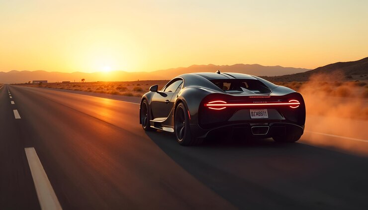 Foto bugatti chiron sunset drive