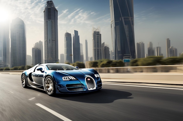 Bugatti Veyron in corsa a Dubai