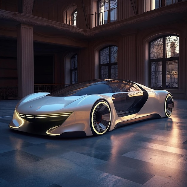 Buick concept car fotografica elementare Generative AI