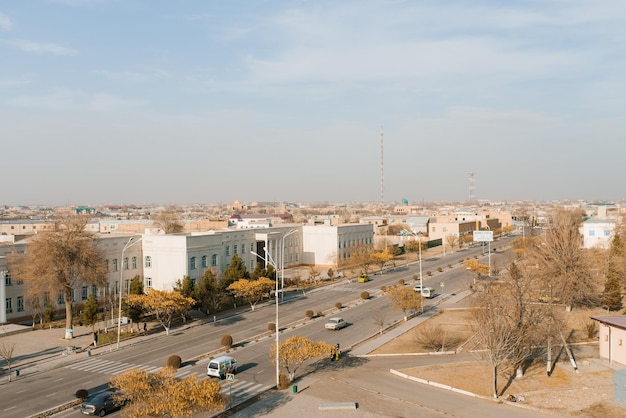 Bukhara Uzbekistan Dicembre 2021 Strade di una città moderna