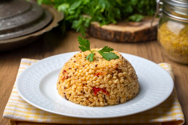 Bulgur pilaf con semi di chia