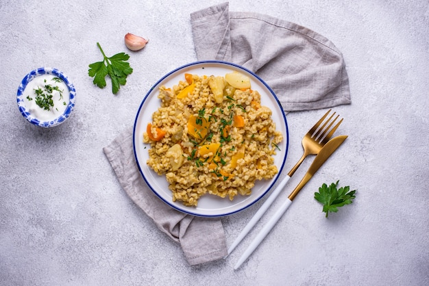 Bulgur sano in umido con verdure