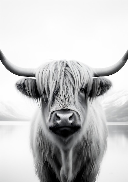 Bull allevamento animale corno mucca natura erba scozia marrone highland mammifero scozzese