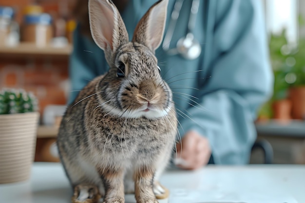 Bunny Wellness cura veterinaria per conigli felici e sani IA generativa