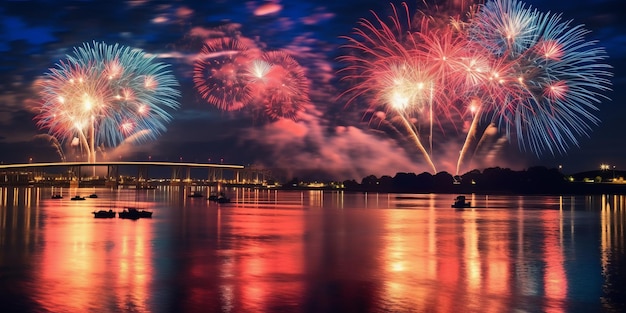 Buon anno, fuochi d'artificio.