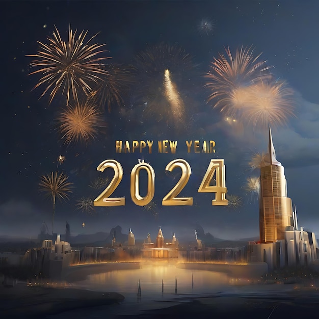 Buon anno nuovo 2024 AI