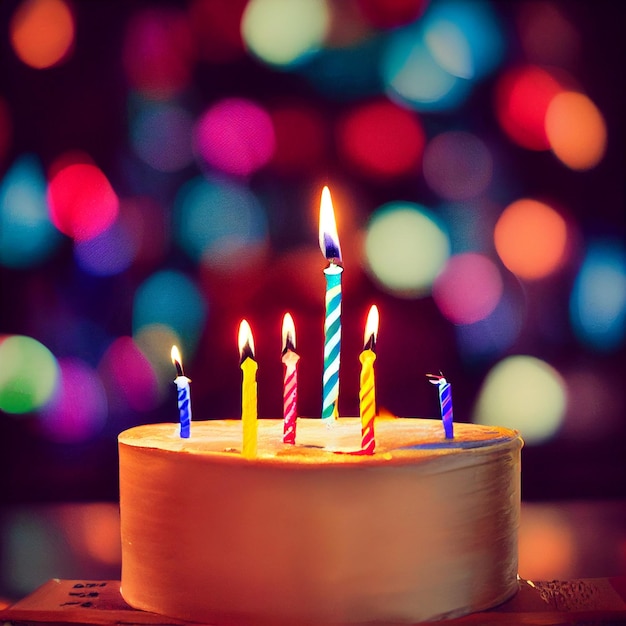 Buon compleanno, celebrazione, regalo, torta di compleanno con candele, festa di compleanno, buon compleanno, nascita