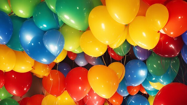 Buon compleanno sfondo palloncini colorati