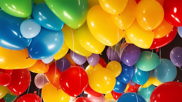 Buon compleanno sfondo palloncini colorati