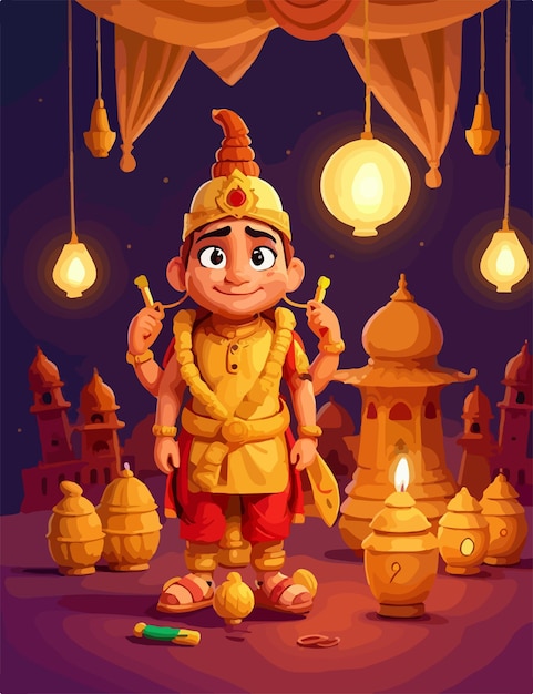 Buon Diwali sullo sfondo colorato