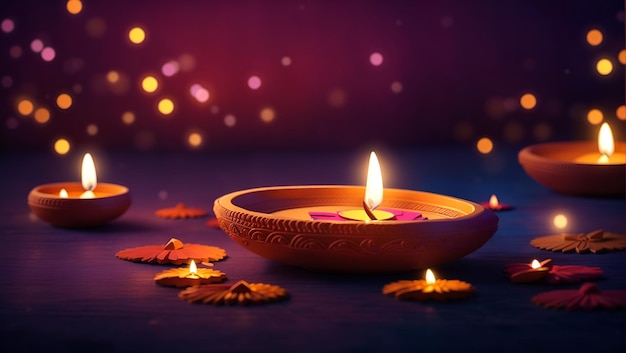 Buon Diwali sullo sfondo