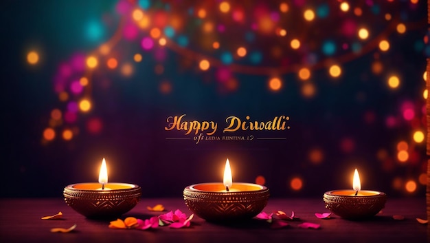 Buon Diwali sullo sfondo