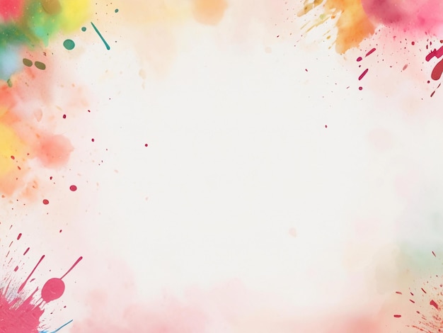 Buon festival di Holi colorato background design migliore qualità modello di banner immagine iper-realistica