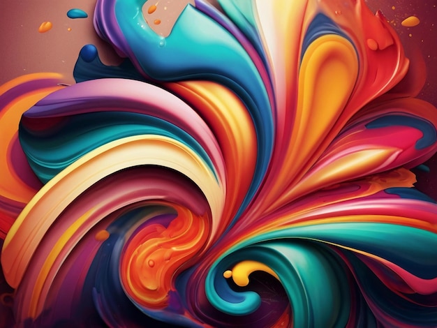 Buon festival di Holi colorato background design migliore qualità modello di banner immagine iper-realistica