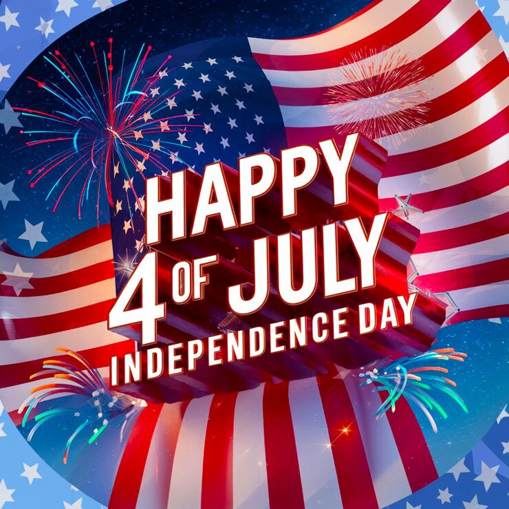 Buon giorno dell'indipendenza USA background design