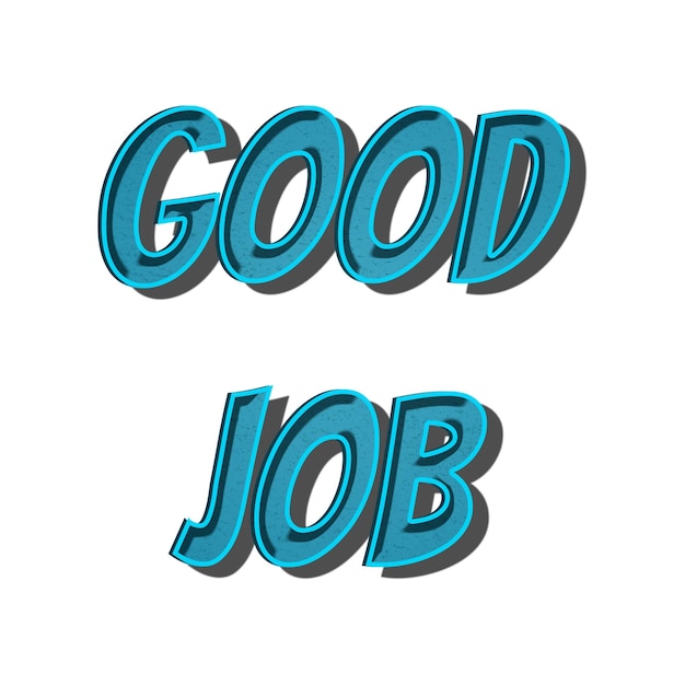 Buon lavoro png stile retro ombra tipografia illustrazione
