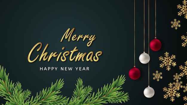 buon Natale con sfondo di felice anno nuovo