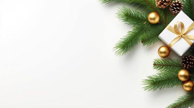 Buon Natale e buone feste banner con cornice per biglietti di auguri Capodanno Noel Christmas Han bianco