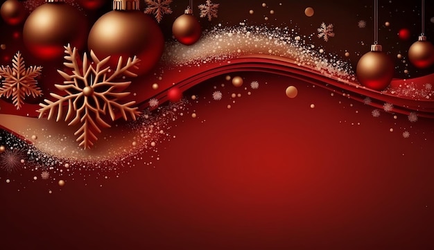 Buon Natale e felice anno nuovo sfondo Generativo ai