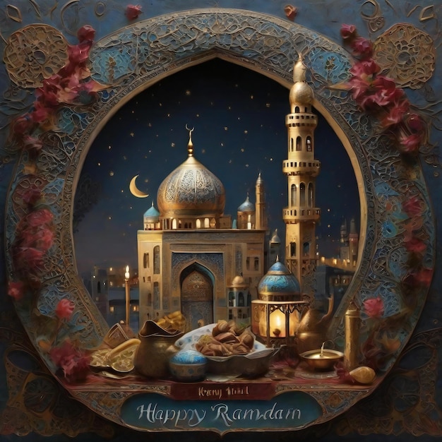 Buon Ramadan abbraccia lo spirito Un viaggio di fede e riflessione durante il Ramadan