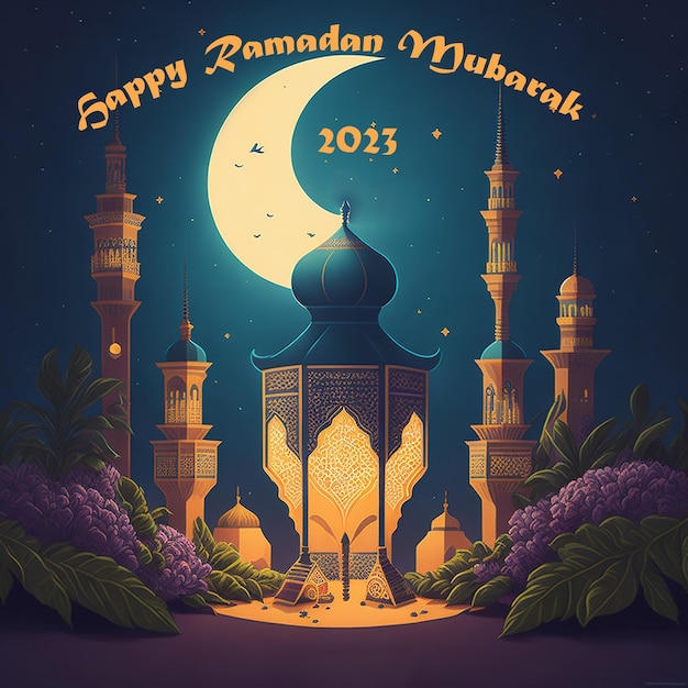 Buon Ramadan Mubarak Ai generato