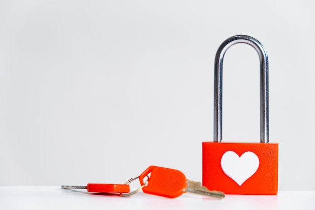 Buon San Valentino Love Lock e Red Keys