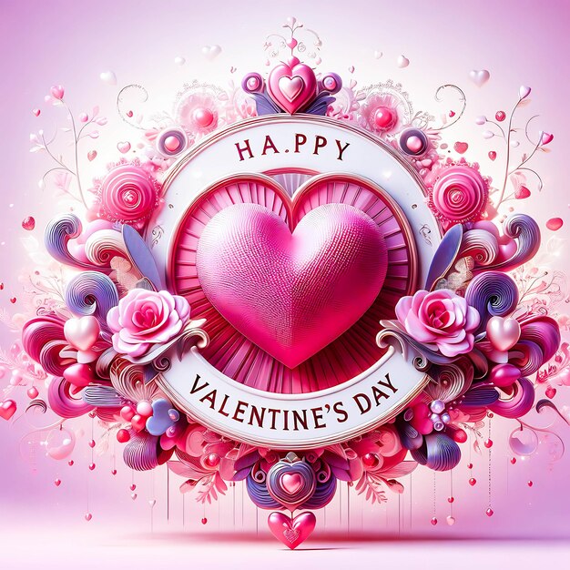 Buon Valentino striscione decorativo amorevole amore romantico decorazione cuore d'amore