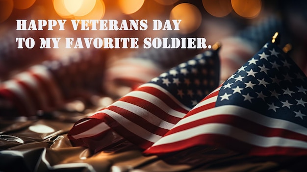 Buon Veterans Day al mio soldato preferito