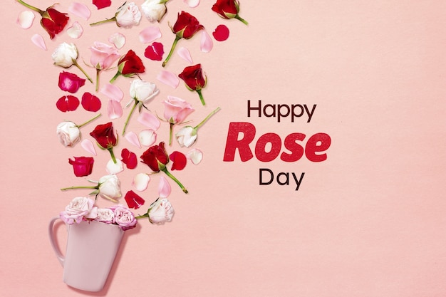 Buona festa del giorno delle rose