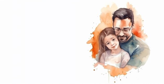 Buona festa del papà con padre e figlio che si abbracciano Generativo ai